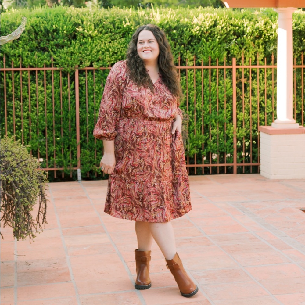 Lane Bryant Elegant Paisley Print Dress size 20